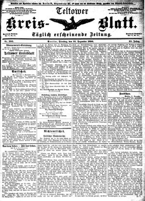 Teltower Kreisblatt vom 22.12.1896