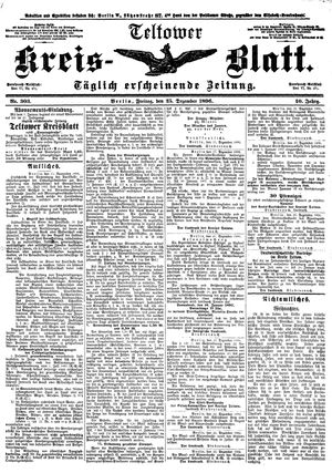 Teltower Kreisblatt vom 25.12.1896