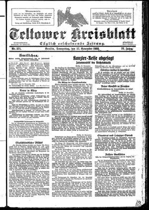 Teltower Kreisblatt on Nov 17, 1932