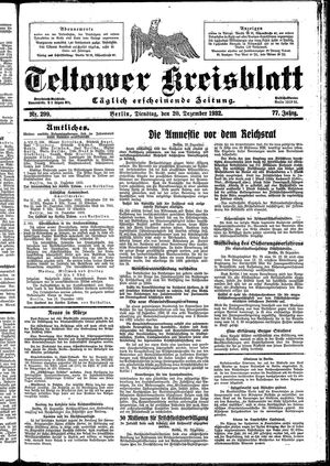 Teltower Kreisblatt on Dec 20, 1932