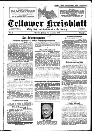 Teltower Kreisblatt on Jan 6, 1933