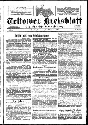 Teltower Kreisblatt on Jan 12, 1933