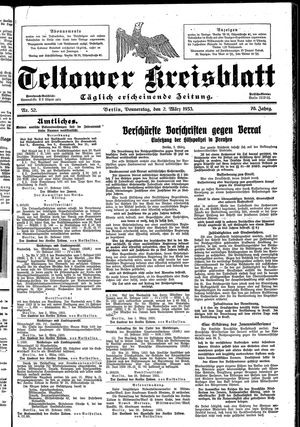 Teltower Kreisblatt on Mar 2, 1933