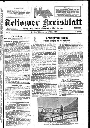 Teltower Kreisblatt on Mar 8, 1933