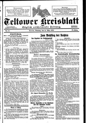 Teltower Kreisblatt on Mar 14, 1933