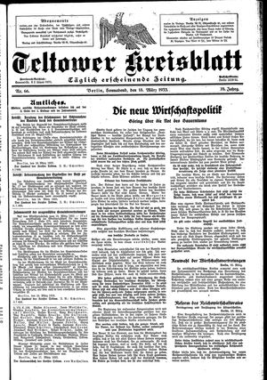 Teltower Kreisblatt vom 18.03.1933