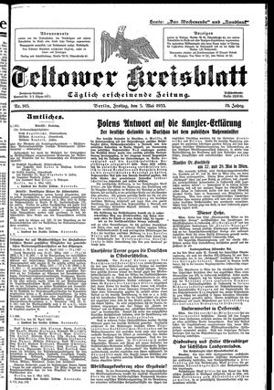 Teltower Kreisblatt vom 05.05.1933