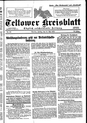 Teltower Kreisblatt vom 19.05.1933