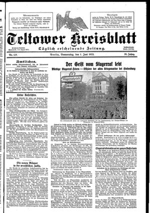 Teltower Kreisblatt on Jun 1, 1933
