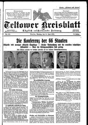 Teltower Kreisblatt on Jun 12, 1933
