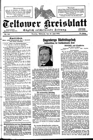 Teltower Kreisblatt on Jun 28, 1933