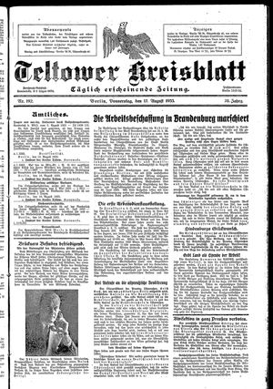 Teltower Kreisblatt vom 17.08.1933