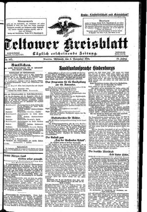 Teltower Kreisblatt vom 08.11.1933
