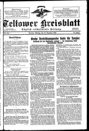 Teltower Kreisblatt vom 18.12.1933