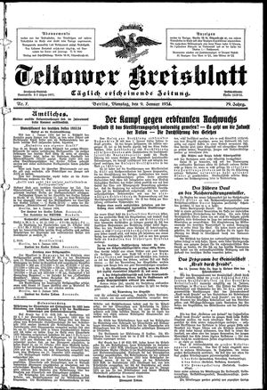 Teltower Kreisblatt on Jan 9, 1934