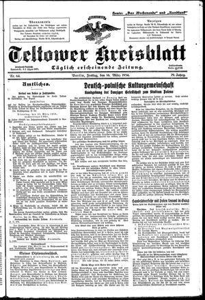 Teltower Kreisblatt on Mar 16, 1934