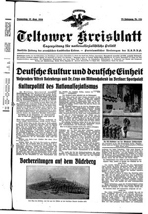 Teltower Kreisblatt vom 27.09.1934