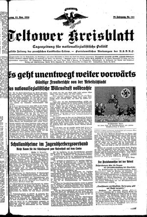 Teltower Kreisblatt vom 13.11.1934