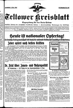 Teltower Kreisblatt vom 08.12.1934