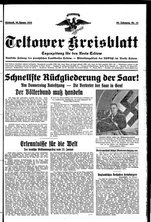 Teltower Kreisblatt vom 16.01.1935