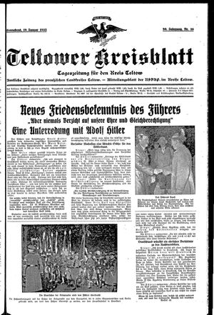 Teltower Kreisblatt vom 19.01.1935