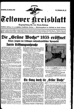 Teltower Kreisblatt vom 26.01.1935