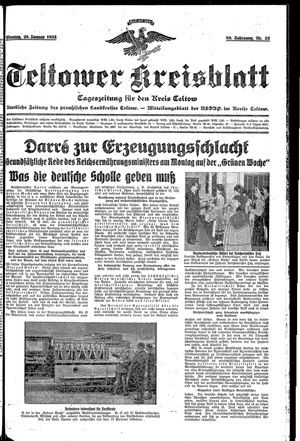 Teltower Kreisblatt on Jan 28, 1935