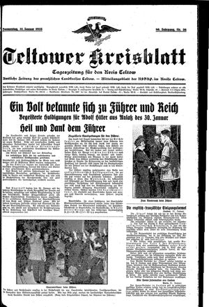 Teltower Kreisblatt on Jan 31, 1935