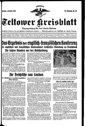 Teltower Kreisblatt vom 04.02.1935