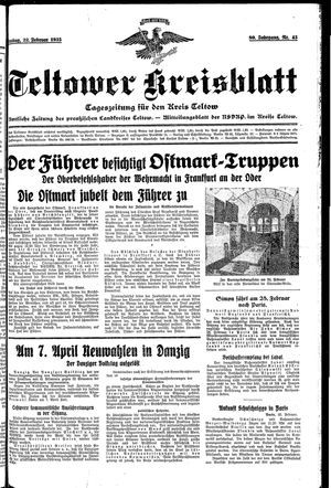 Teltower Kreisblatt vom 22.02.1935