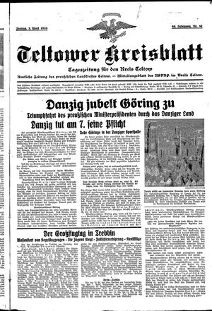 Teltower Kreisblatt vom 05.04.1935
