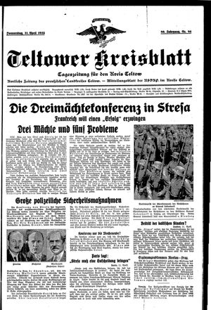 Teltower Kreisblatt vom 11.04.1935