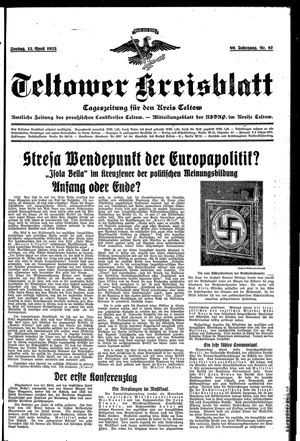 Teltower Kreisblatt vom 12.04.1935