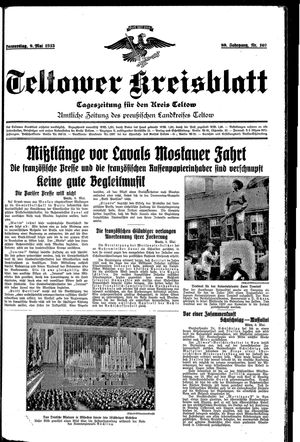 Teltower Kreisblatt vom 09.05.1935