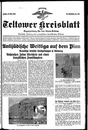 Teltower Kreisblatt vom 10.05.1935