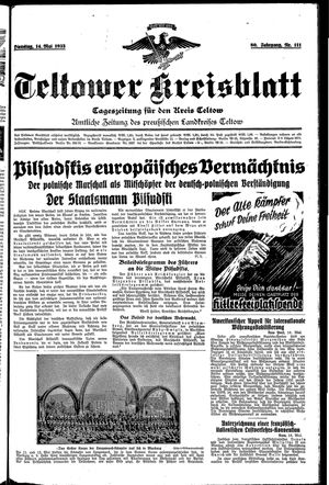 Teltower Kreisblatt vom 14.05.1935