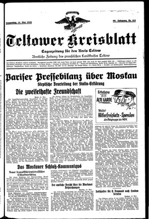 Teltower Kreisblatt vom 16.05.1935