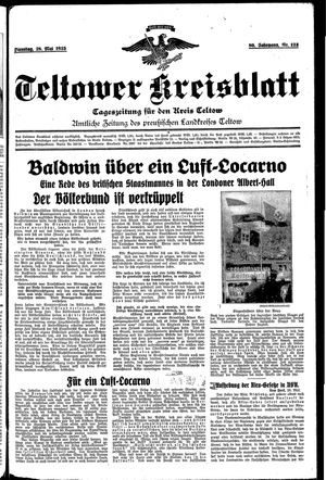 Teltower Kreisblatt vom 28.05.1935