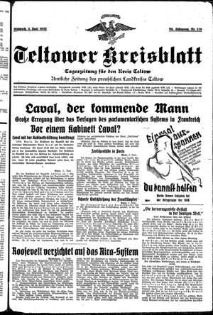 Teltower Kreisblatt vom 05.06.1935