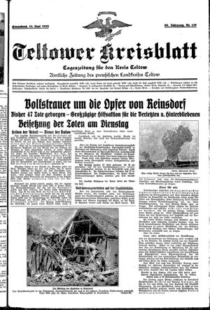 Teltower Kreisblatt vom 15.06.1935