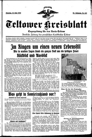 Teltower Kreisblatt vom 25.06.1935