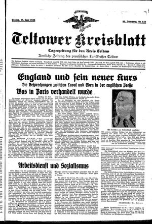 Teltower Kreisblatt vom 28.06.1935