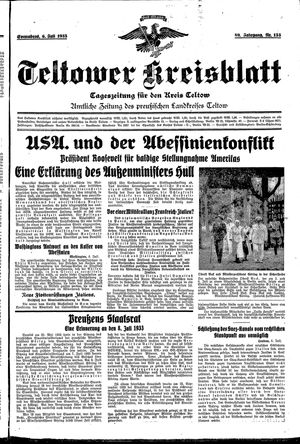 Teltower Kreisblatt vom 06.07.1935