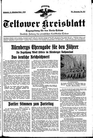 Teltower Kreisblatt vom 11.09.1935