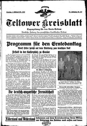 Teltower Kreisblatt vom 01.10.1935