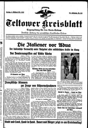 Teltower Kreisblatt vom 04.10.1935