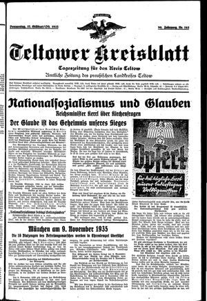 Teltower Kreisblatt vom 17.10.1935