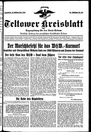Teltower Kreisblatt vom 19.10.1935