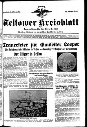 Teltower Kreisblatt on Oct 26, 1935