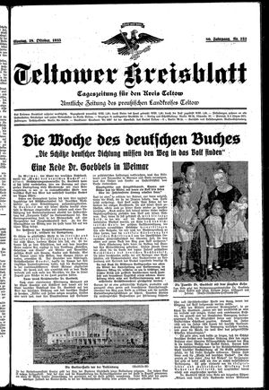 Teltower Kreisblatt vom 28.10.1935